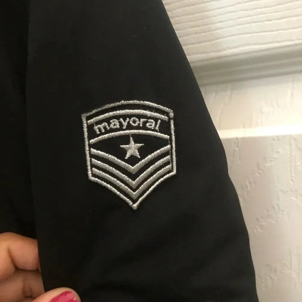 Mayoral girls Black  Coat Jacket Sz 12